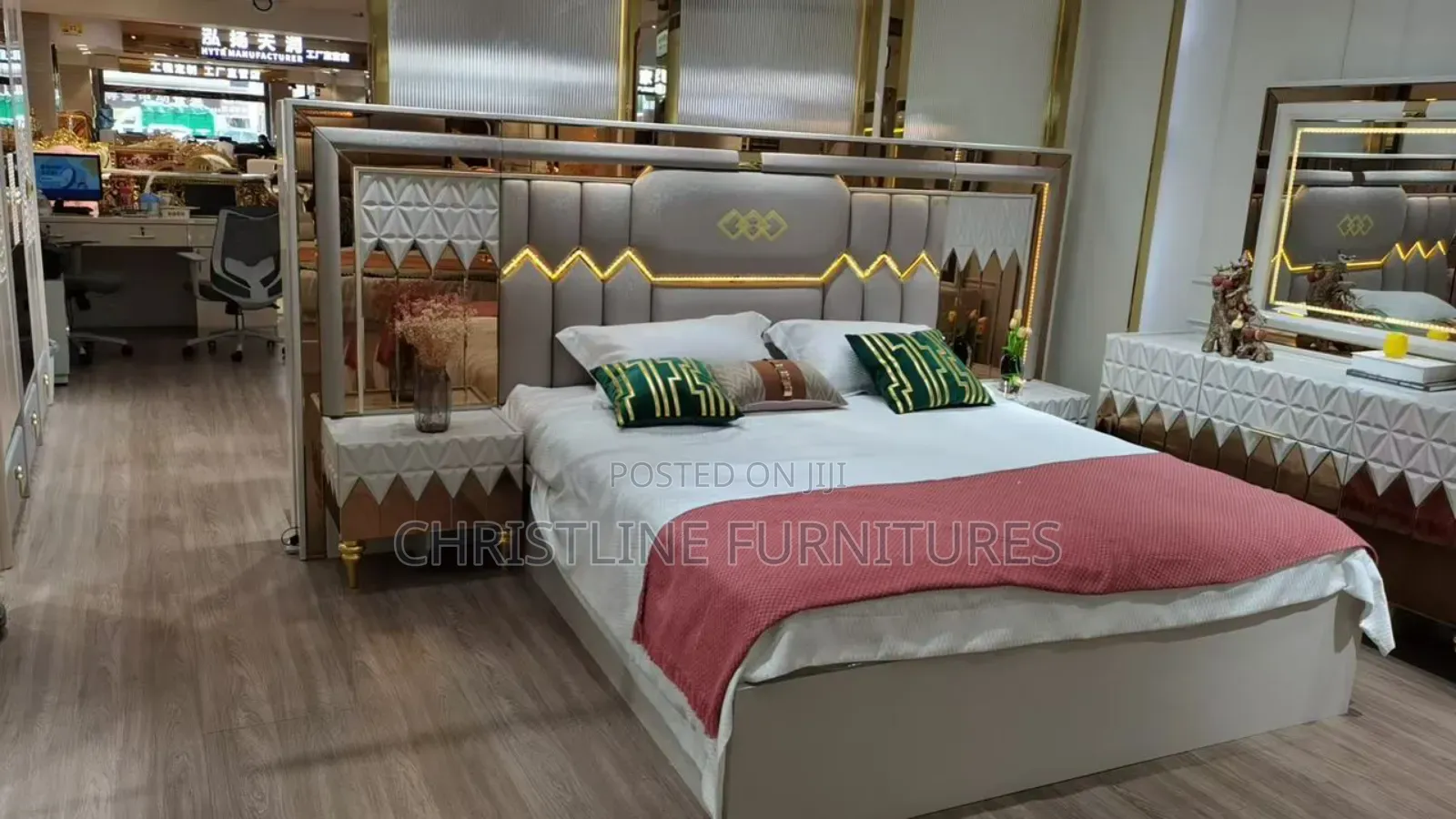 Contemporary Bedframe With Wordrobe