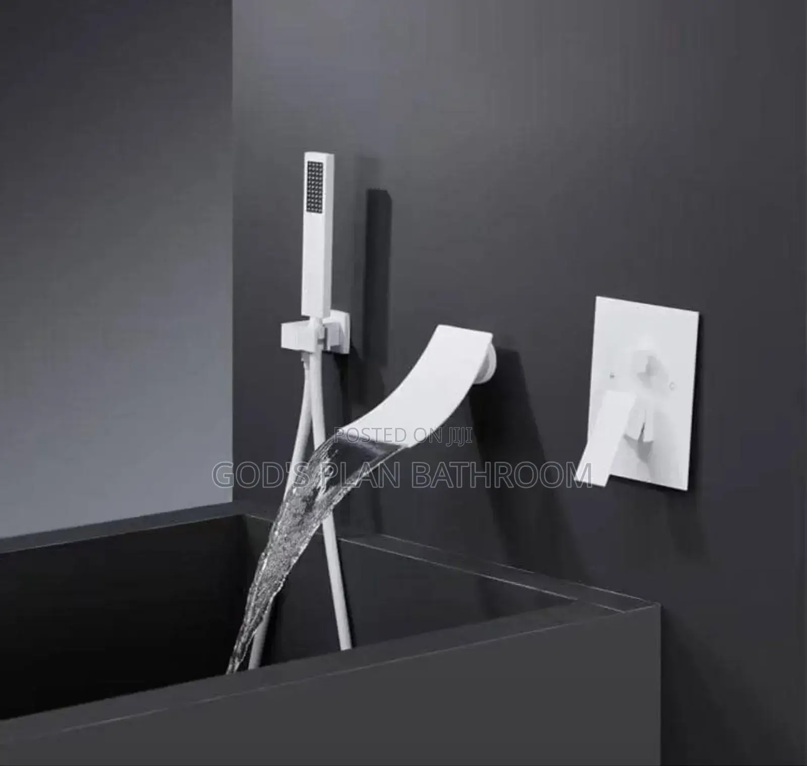 Conduct Bath Mixer Tap (White)
