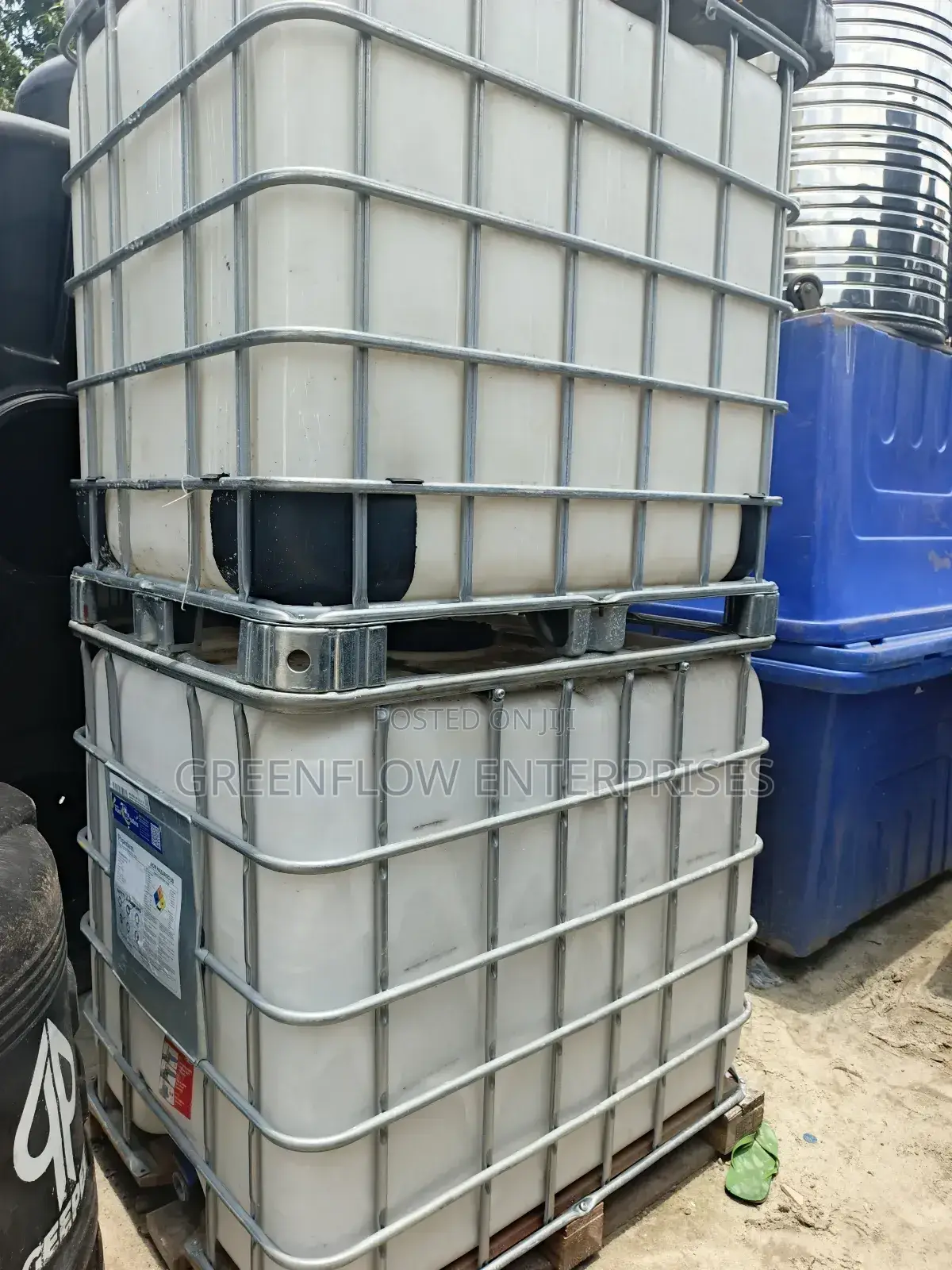 White Storage Tank