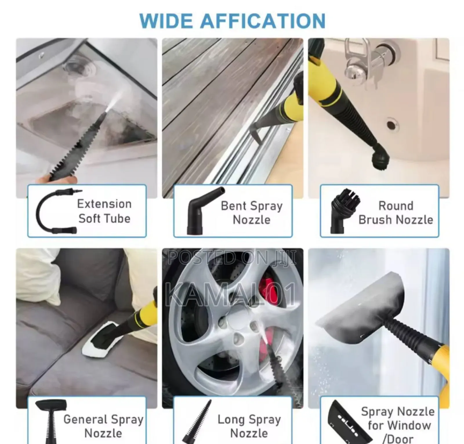 Hand-Held High Temperature Steam Cleaner
