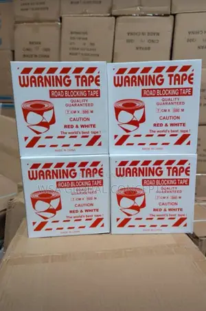 Red&White Warning Road Blocking Tape