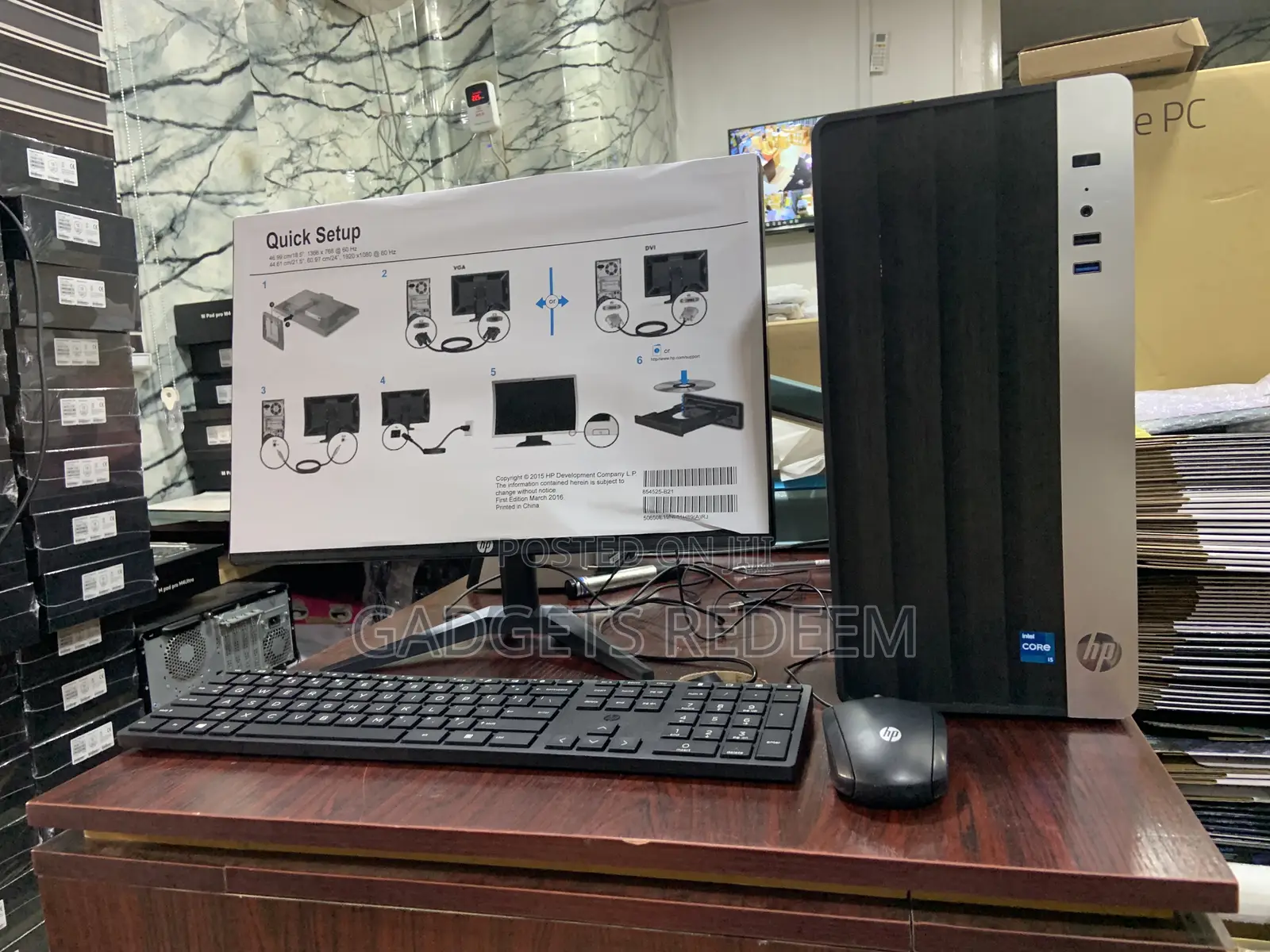 New Desktop Computer HP 8GB Intel Core I5 HDD 1T