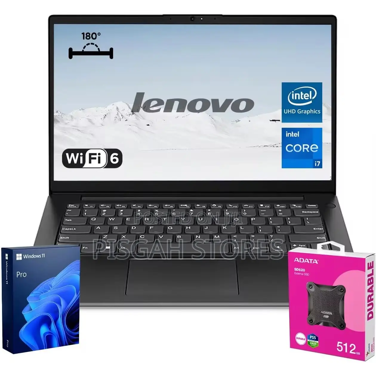 New Laptop Lenovo 8GB Intel Core i3 HDD+SSD 256GB