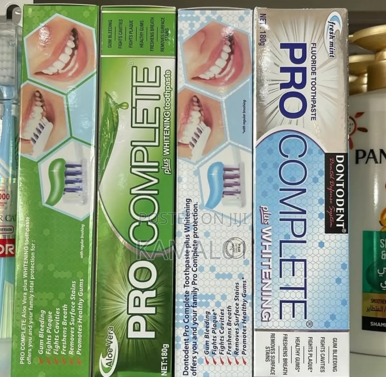 Dontodent Pro Complete Plus Whitening Fluoride Toothpaste.