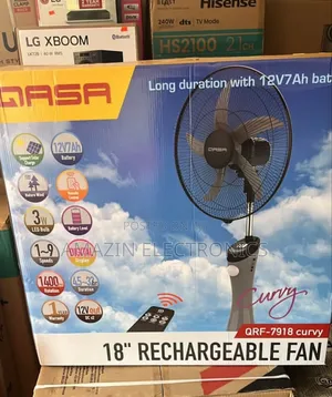 Qasa 18 Inches Rechargeable Fan
