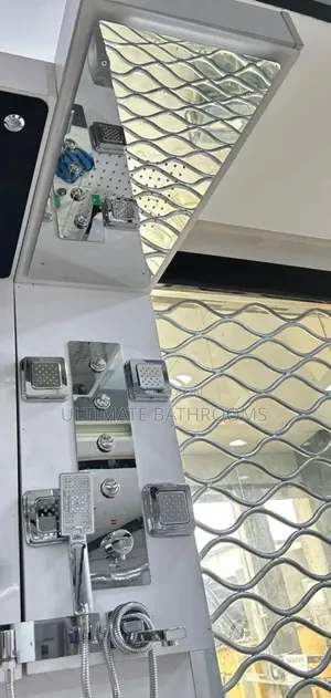 Chrome Pressing Conduit Shower Mixer With Suspended Shower Rose