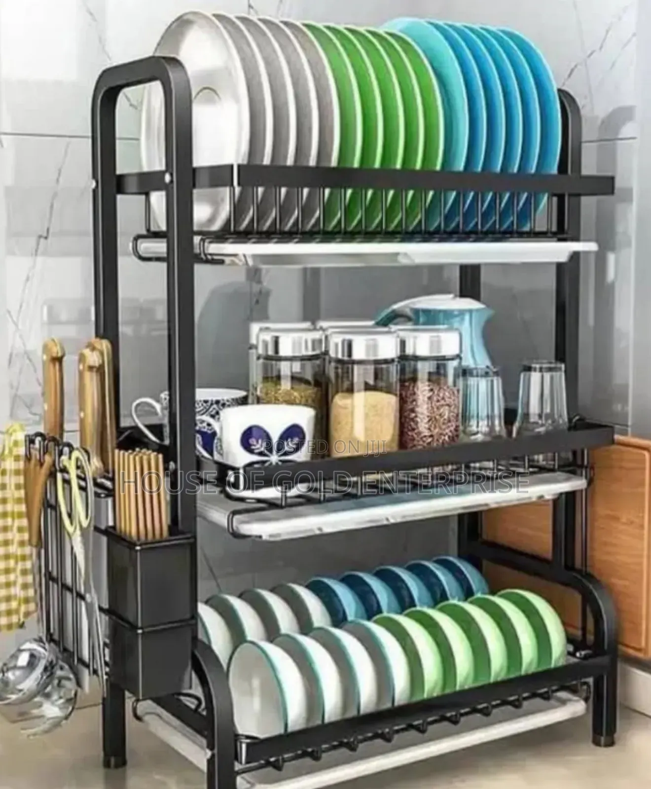 3-Layer High Quality Multifunctional Bowl Rack