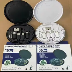 5in1 60w Fast Charging Data Cable+ Accessories.