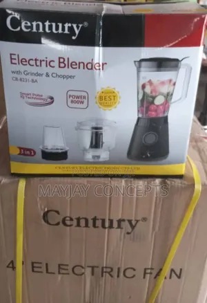 Century 3-in-1 Blender(Blender + Grinder + Chopper) Cb-8231-Ba
