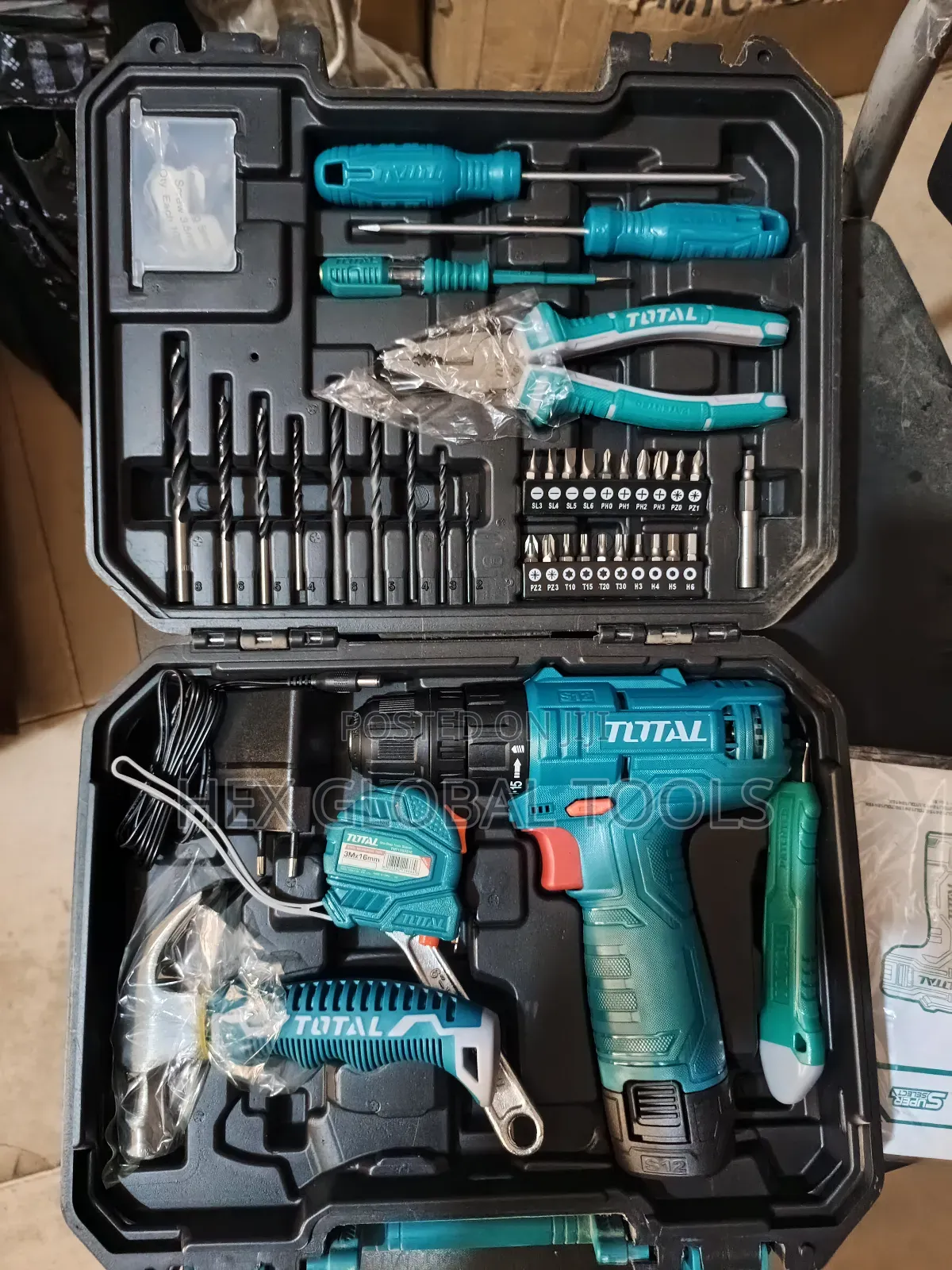 Cordless Drill With Tools