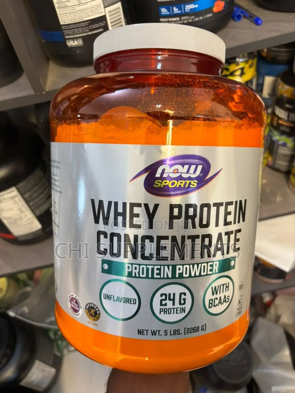 Now Sports Whey Protein Unflavored 5lbs
