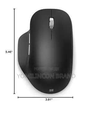 Microsoft Bluetooth Ergonomic Mouse - Matte Black With Comfortable