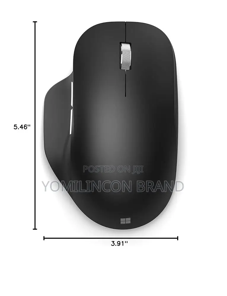 Microsoft Bluetooth Ergonomic Mouse - Matte Black With Comfortable