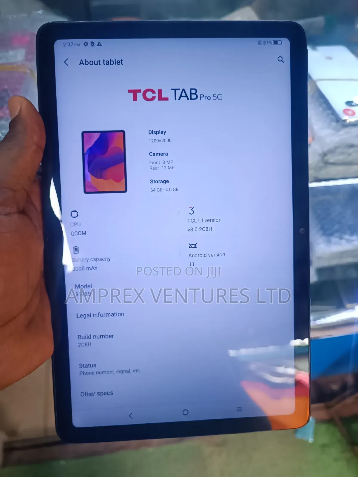 TCL Tab 10s 5G 64 GB Gray