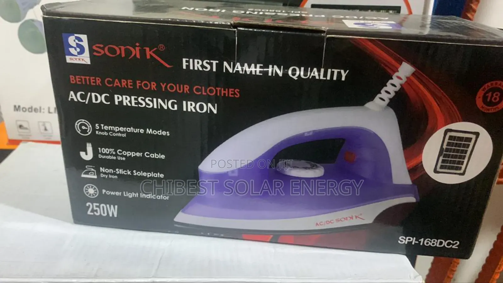 250w Sonik Ac/Dc Pressing Iron