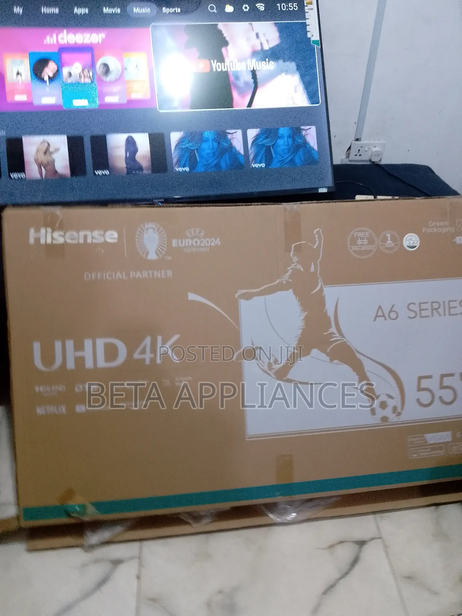 Hisense 55” A.K Ultra Slim Tv