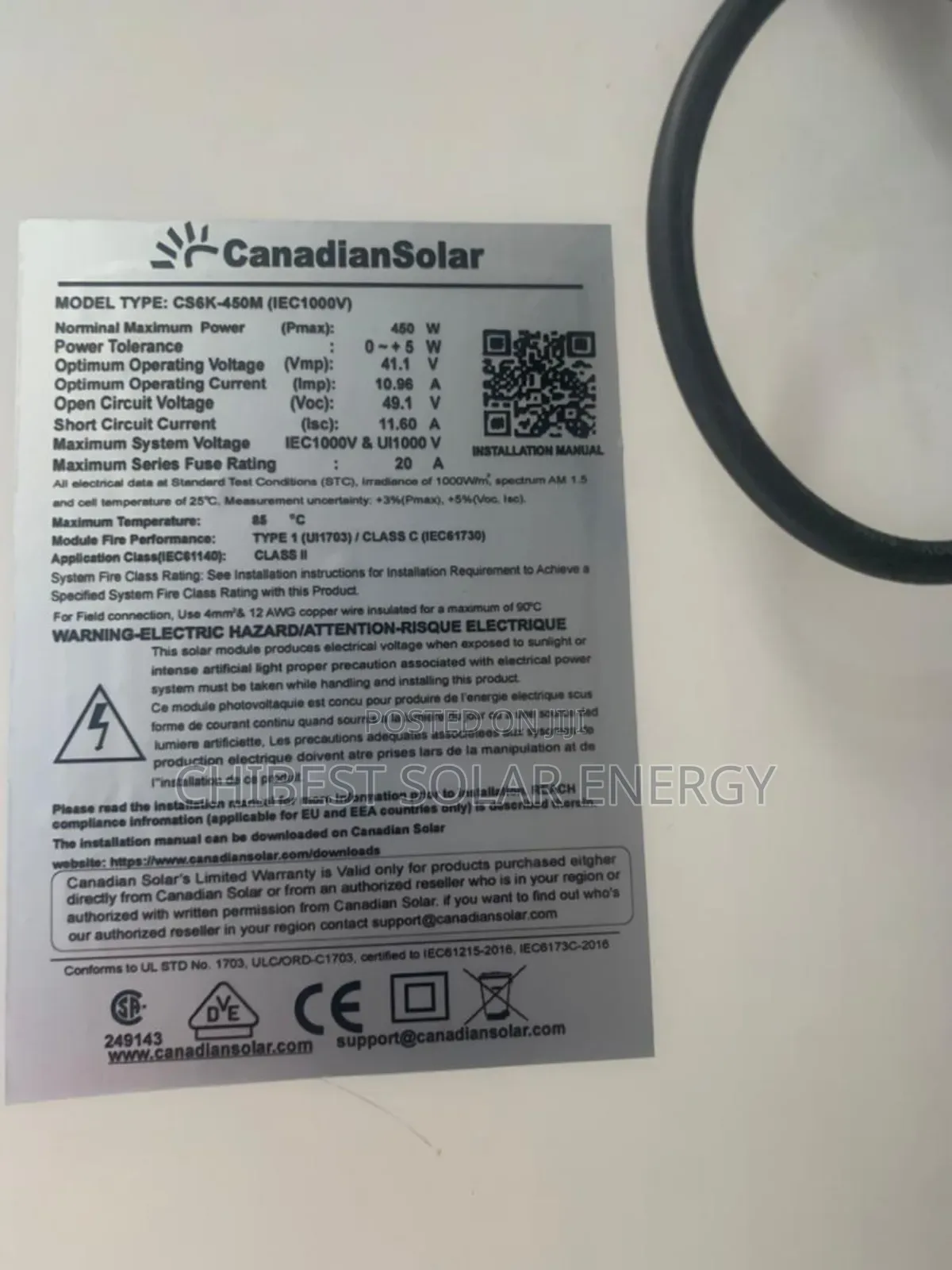 450w Solar Panel