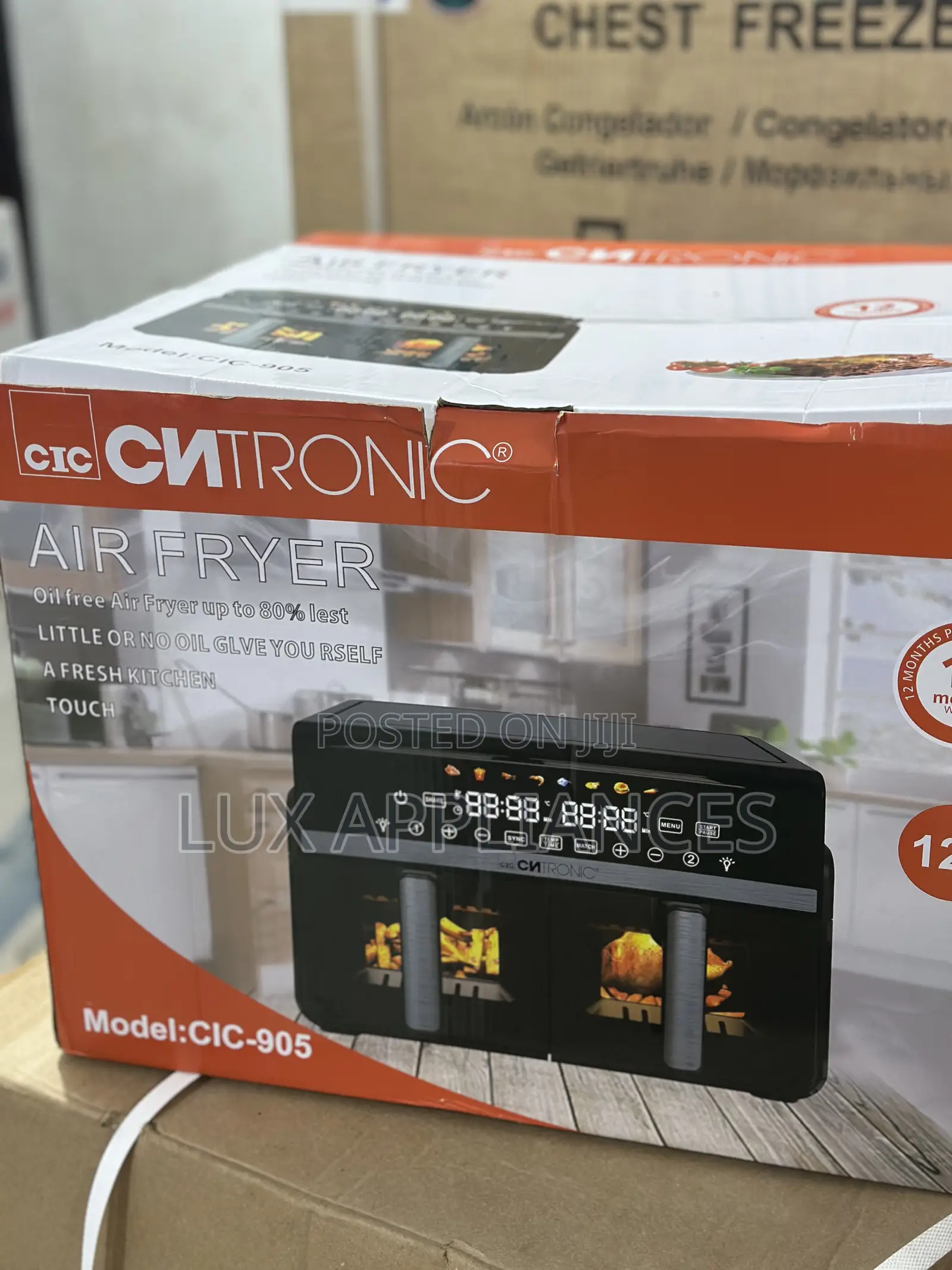 Cic Efficient 12l Double Handle Air Fryer