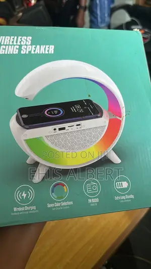 Colorful Led Wireless Charger and Speaker