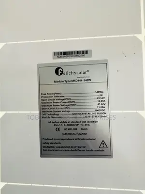 540w Felicity Solar Panels