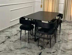 Imported Marble Dining Table With Six Seater