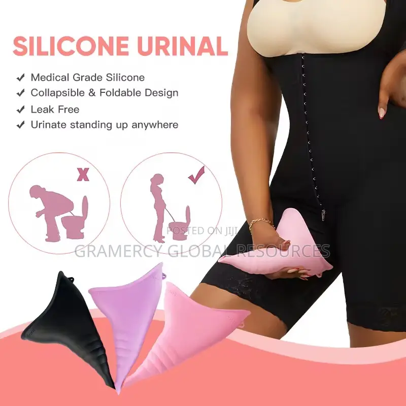 Post Op Surgery Reusable Silicone Urinal Standing Urination- For Women