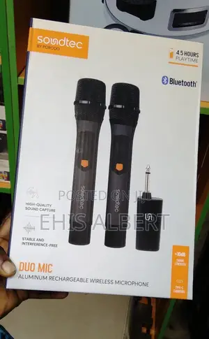 Porodo Soundtec Duo Mic Aluminum Rechargeable