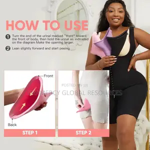 Post Op Surgery Reusable Silicone Urinal Standing Urination- For Women