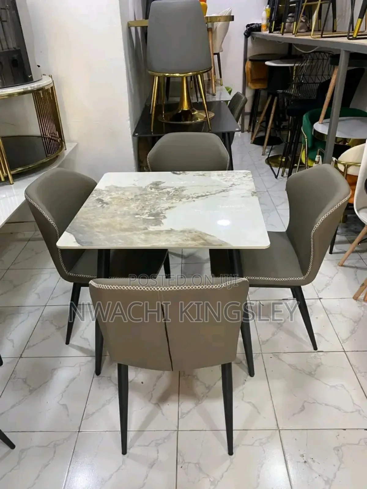 Strong Foreign Dining Table With Four Chair
