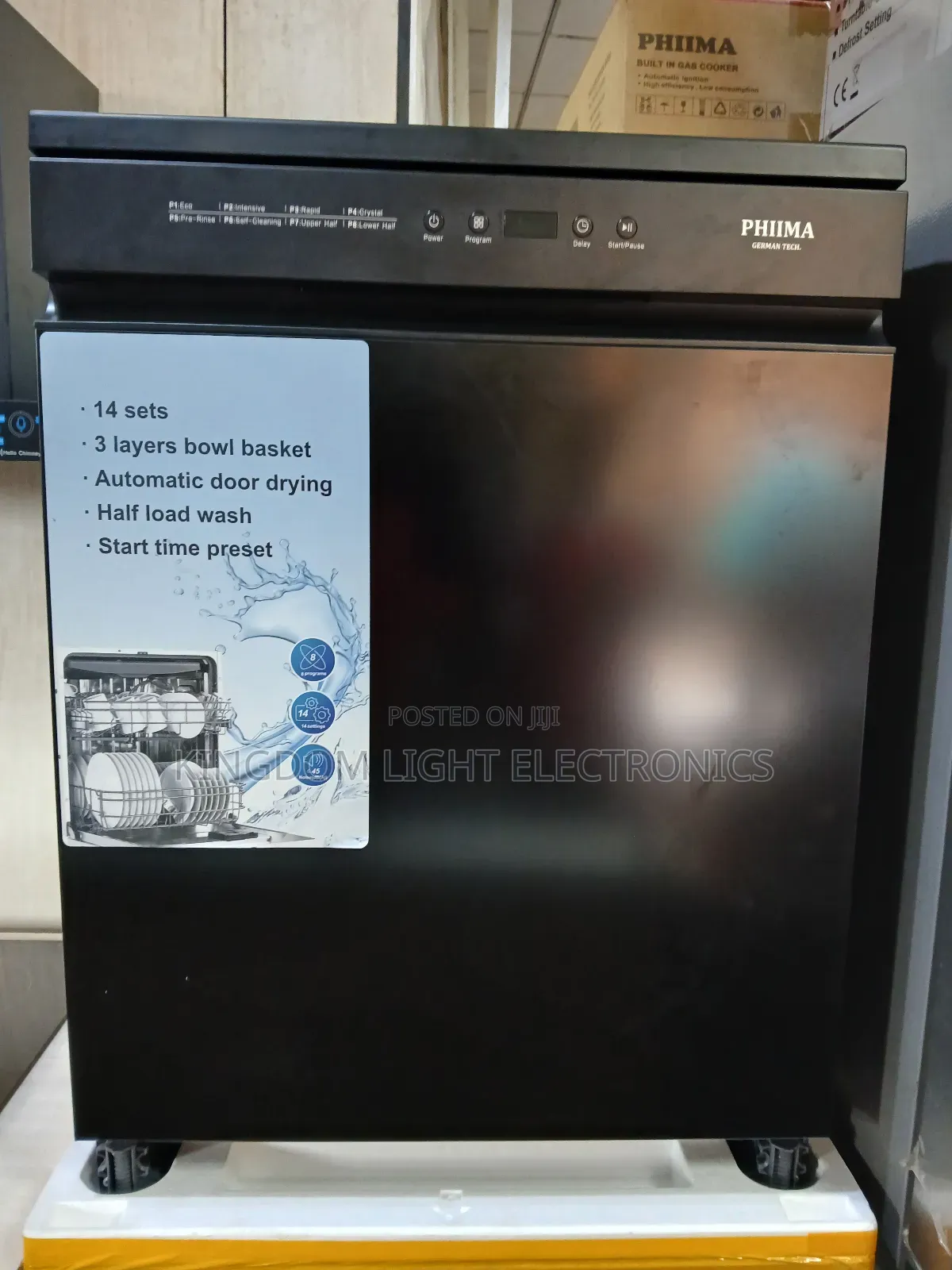 Phima Luxury Dish Washer With Automatic Door Drying