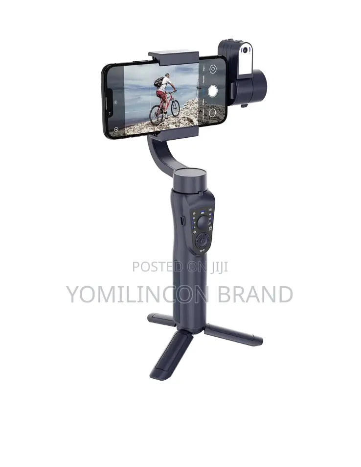 Porodo 3-Axis Gimbal Stabilizer Ai Tracker, With Fill Light, 360 Auto-