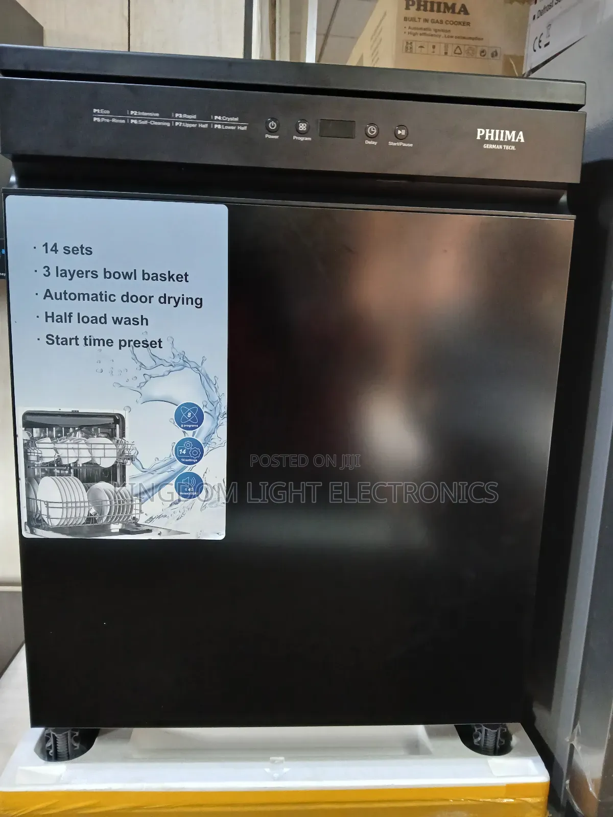 Phima Luxury Dish Washer With Automatic Door Drying