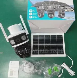 Dual Lens PTZ Solar Camera Sim Enable