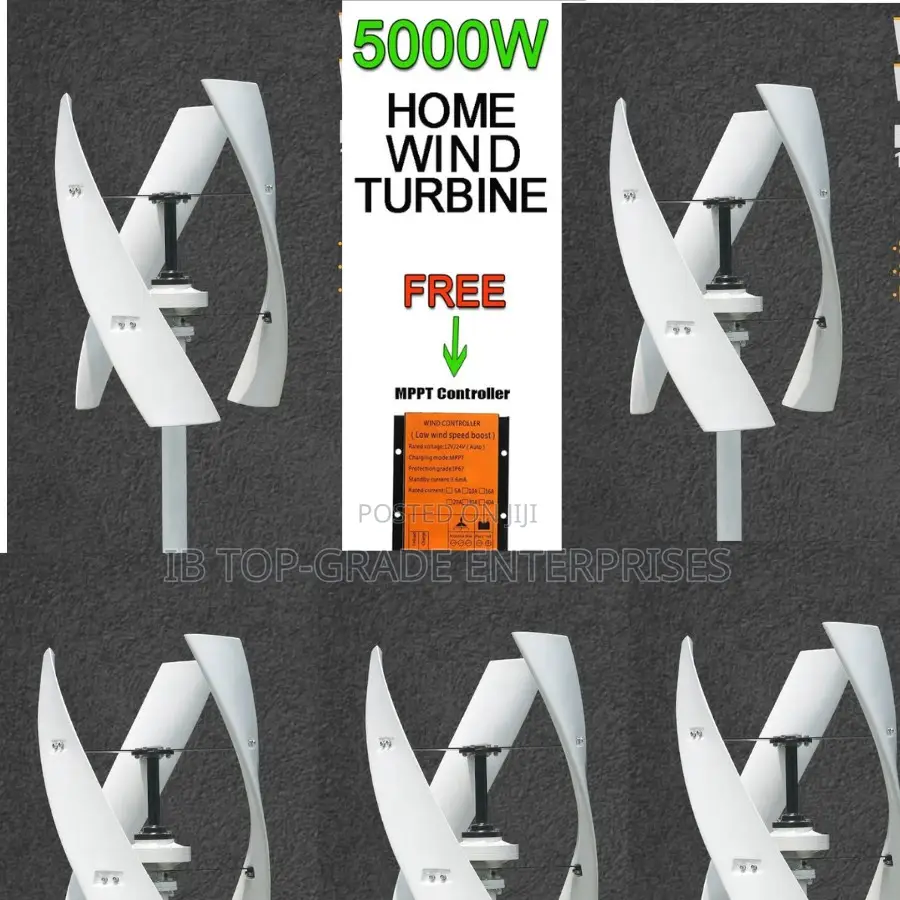 Why Rent Your Power? Own It With 48v 5000w Vertical Wind Turbine