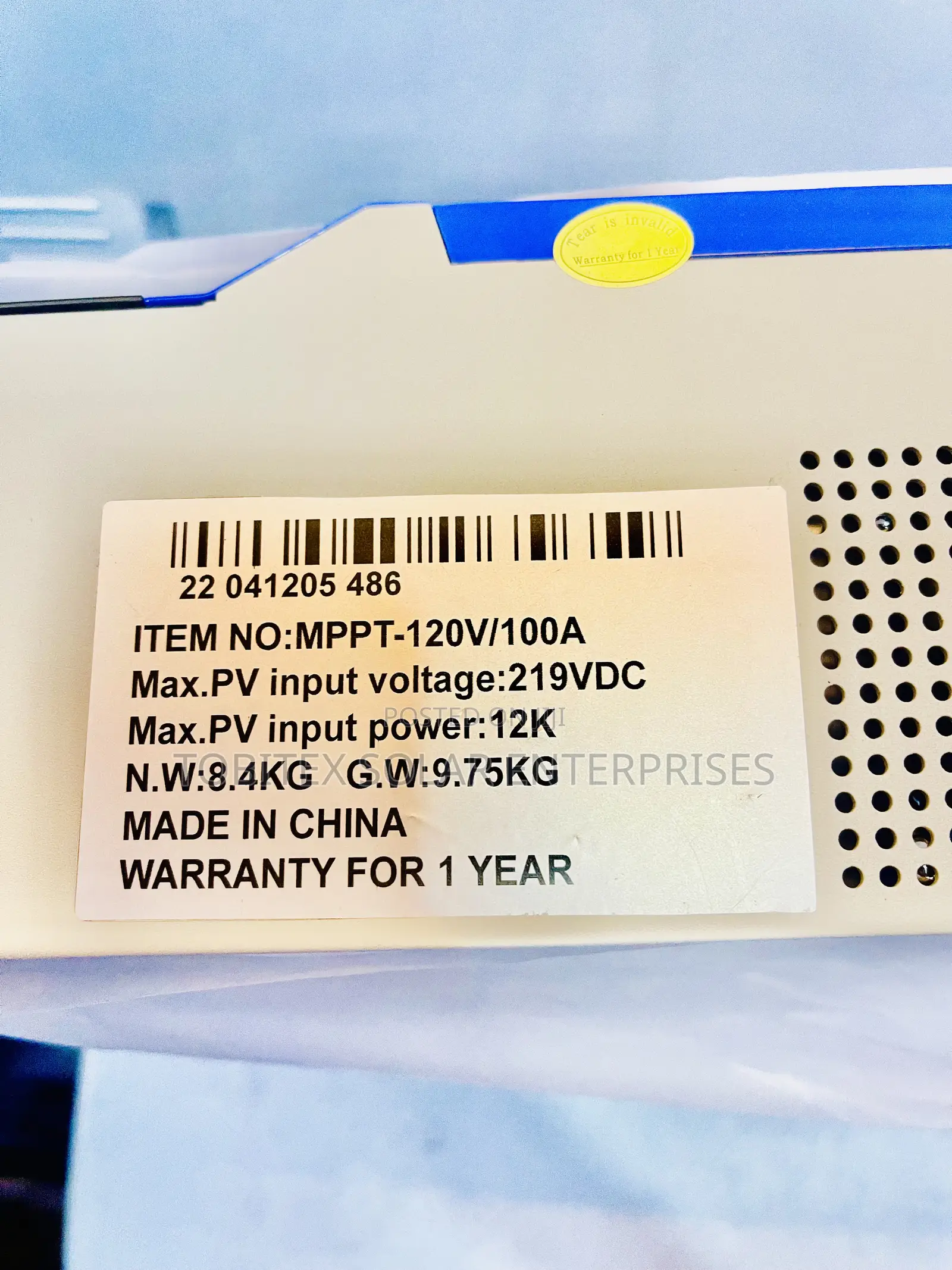 Yohako Solar Charge Controller 120v 100a