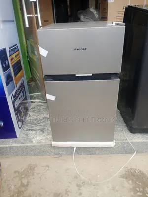 87 Liters Hisense Double Door Refrigerator, Silver Color,1 Yr Warranty
