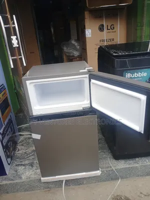 87 Liters Hisense Double Door Refrigerator, Silver Color,1 Yr Warranty