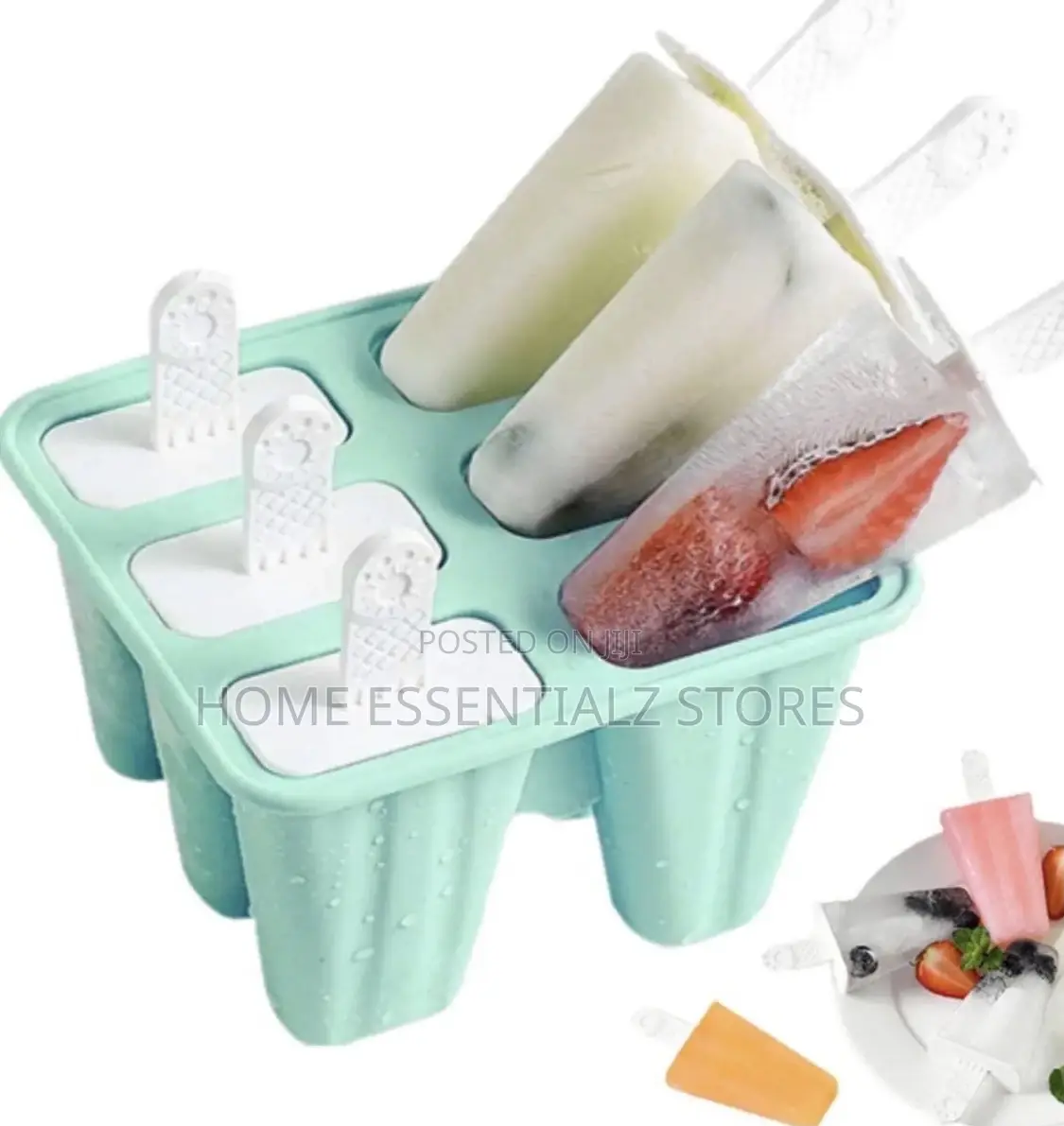 Silicone Popsicle Mould With Paddle Sticks