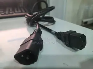 Ac Power Cord, C14 To C13, 18 Awg, 1', Black