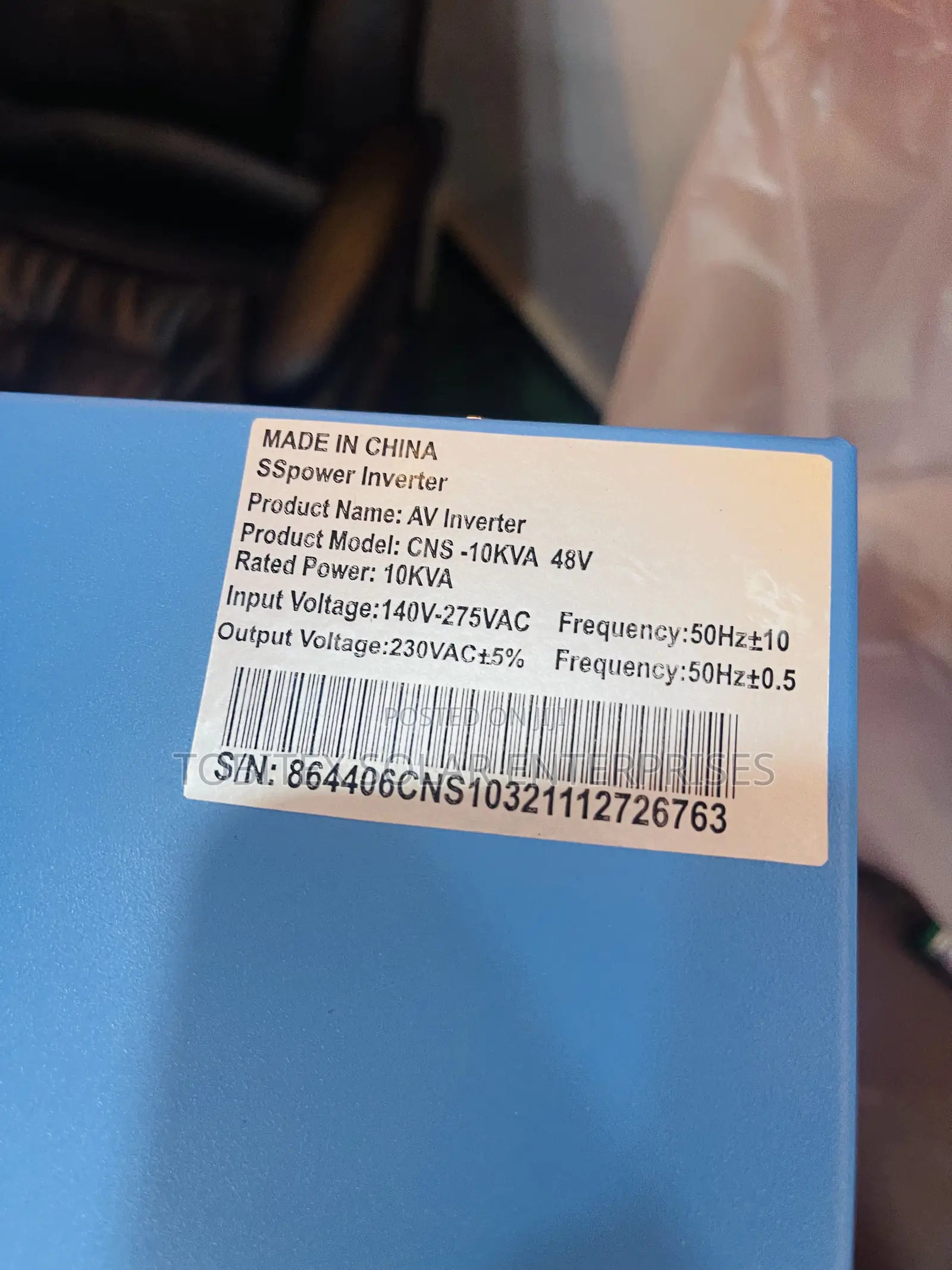 10kva/48 Ss Power Solar Inverter