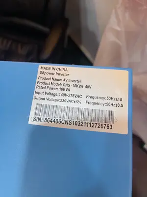 10kva/48 Ss Power Solar Inverter