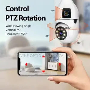 1080p Wireless 360 Rotate Auto Tracking Panoramic Camera Light Bulb
