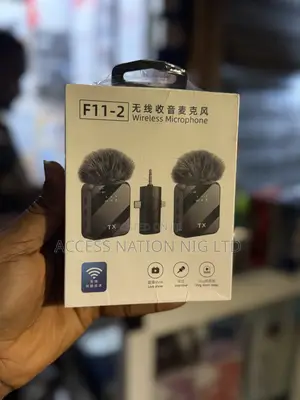 F11-2 3 In 1 Wireless Clip Collar Lavalier Microphone Video Recording
