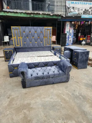 Padded 6by6 Bed With Its Accessories