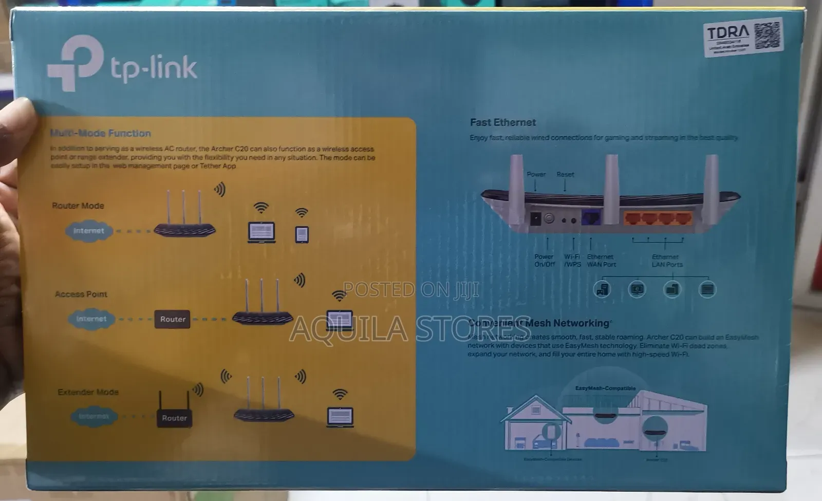 Tp-Link Archer C20 Ac750 Wireless Dual Band Router.