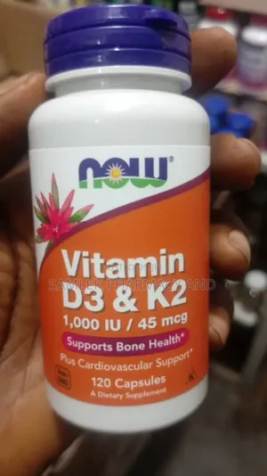Now Vitamin D3 K2,(Mk 4) 1,000 Iu/45mcg,Cardiovascular&Bone Support