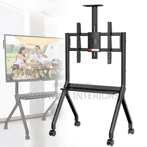 Mobile Tv Cart With Mount 55" - 100