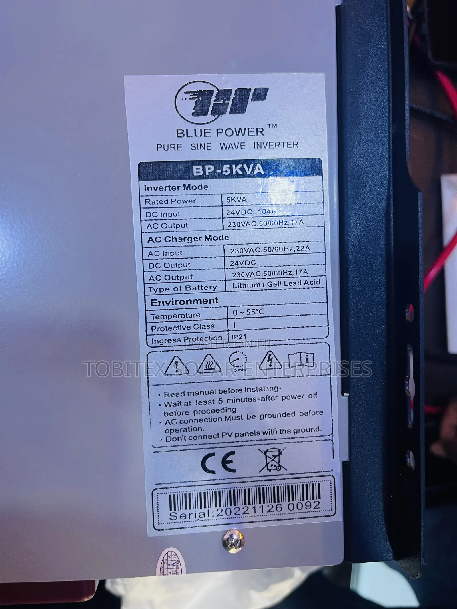 Blue Power Inverter