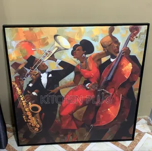 Painting Art of a Jazz Band in Performance. 『 30 by 40 』