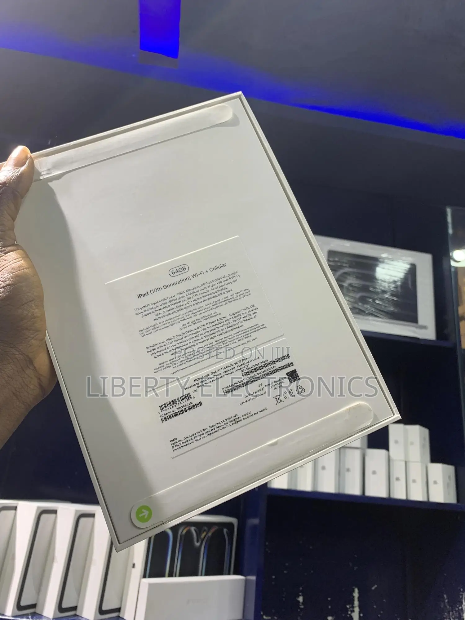 New Apple iPad (2022) 64 GB Blue